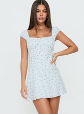 Fenrir Ruched Mini Dress Multi Floral