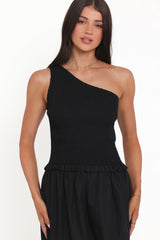 Myla One Shoulder Maxi Dress - Black
