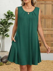 Round Neck Sleeveless Dress
