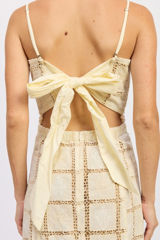 Elisa Eyelet dress - restock