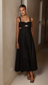 Harleigh Midi Dress - Black