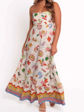 Printed Square Neck Maxi Cami Dress