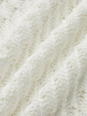 Sheer Knit Sweater Dress with Cut-Out Detail