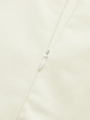 Stand Collar Long Sleeve Cut-Out Fitted Dress