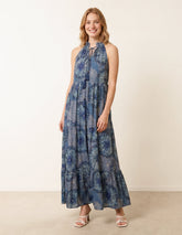 Tiered Tie Front Dress