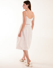 Crochet Strap Midi Cami Dress