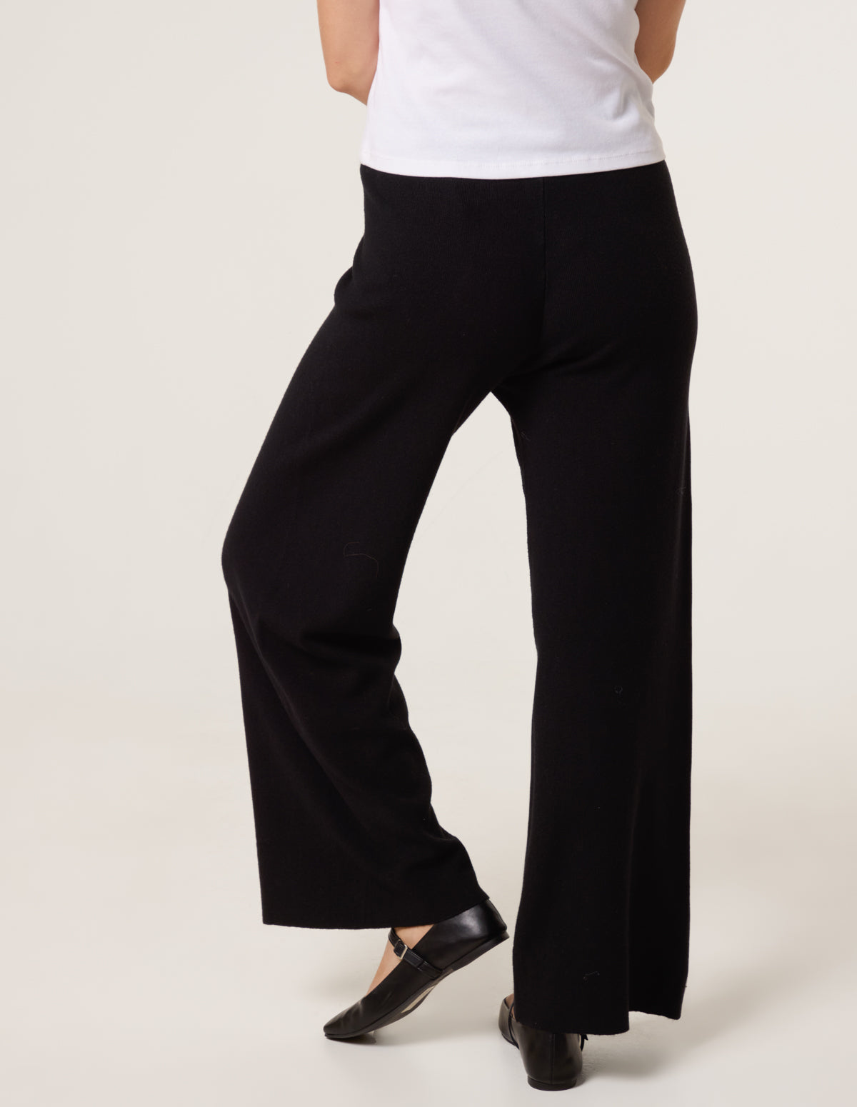 Knitted Wide Leg Trousers
