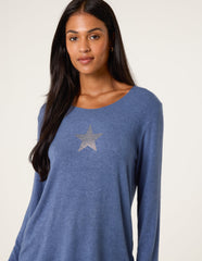 Diamante Star Long Sleeve Jumper