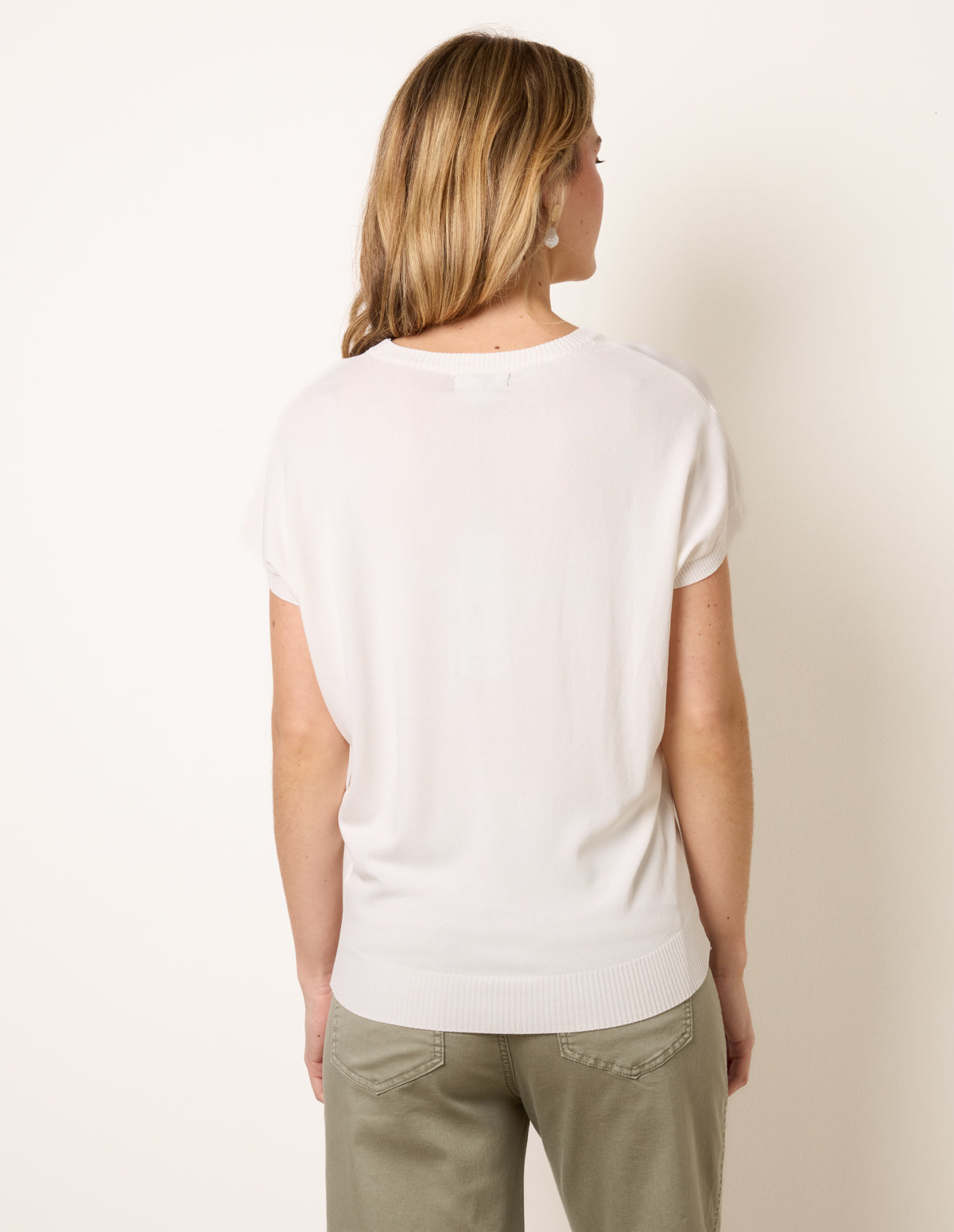 Short Sleeve Texture Knit Top