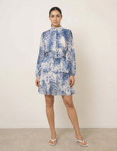 Animal Print Layered Dress