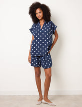 Cheesecloth Polka Dot Short Set