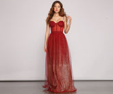 Cressida Formal Glitter A-Line Dress