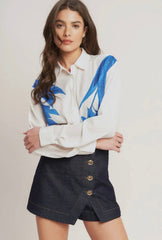 Mallorca Button Down top