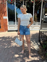 Elizabeth Cream Basic Baby Tee Shirt