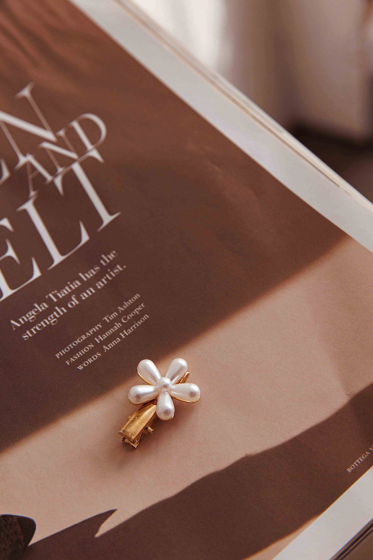 Aurelia Pearl Flower Hairclip Set
