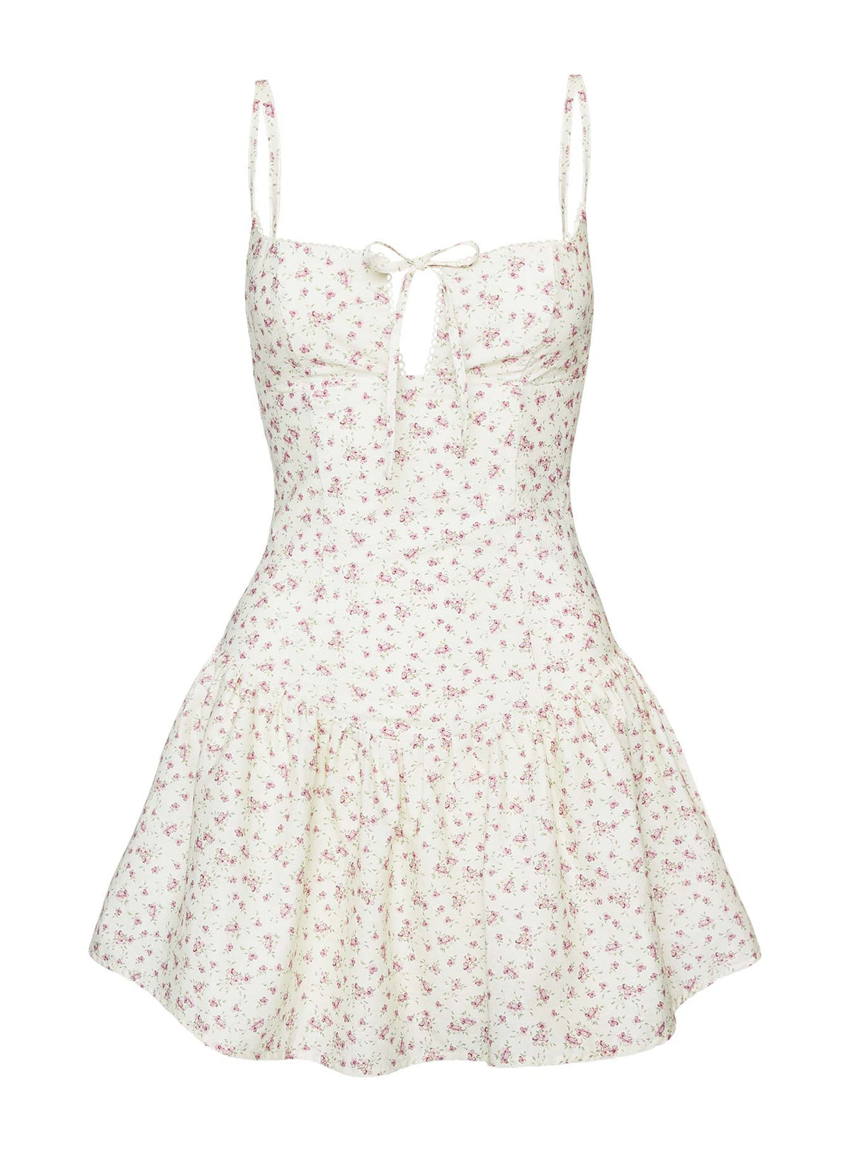 Joanie Drop Waist Mini Dress Floral Multi