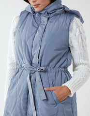Quilted Belted Gilet