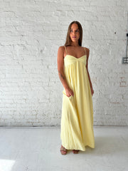 Olsen Sweetheart Maxi Dress- Yellow