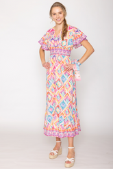 Tile Print Dress