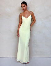 JULIANNA DRESS - YELLOW : LEMON