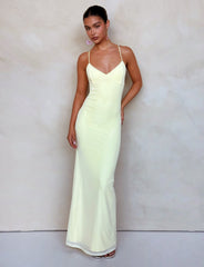JULIANNA DRESS - YELLOW : LEMON
