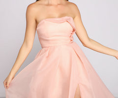 Zora Formal Strapless A-Line Dress