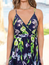 Floral Print Spaghetti Strap Maxi Dress