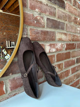 Addy Dark Brown Suede Ballet Flat