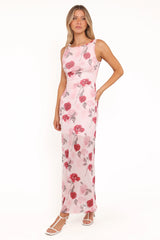 Brissa Maxi Dress - Pink Floral
