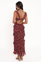Virginia Maxi Dress - Brown Floral