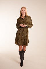 Leopard Shirt Dress