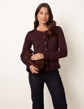 Ruffle Detail Cardigan