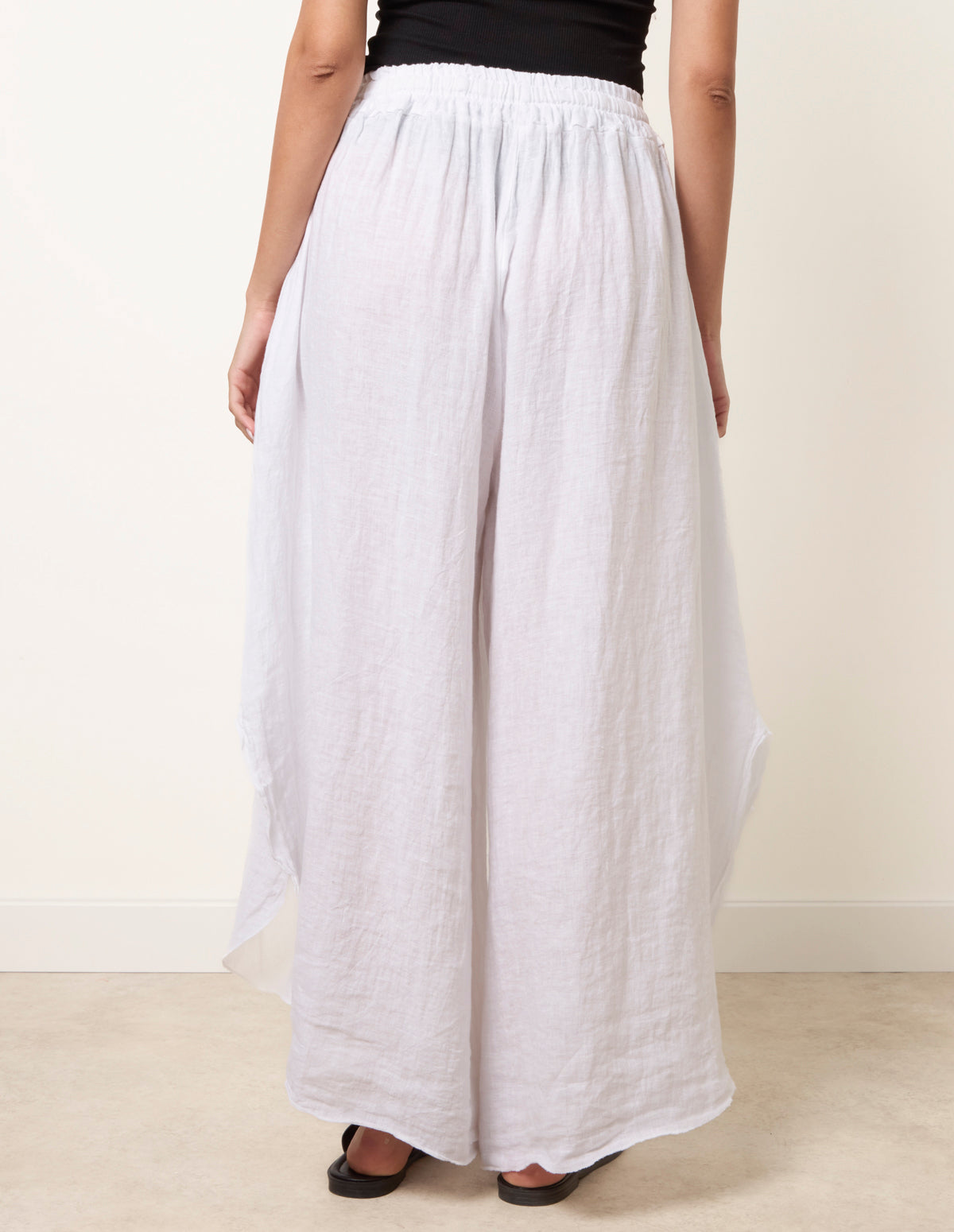 Extreme Wide Leg Linen Trousers