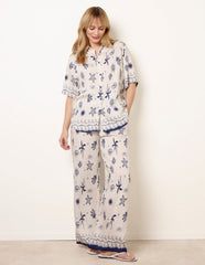 Co-Ord Set With Marine-Inspired Print