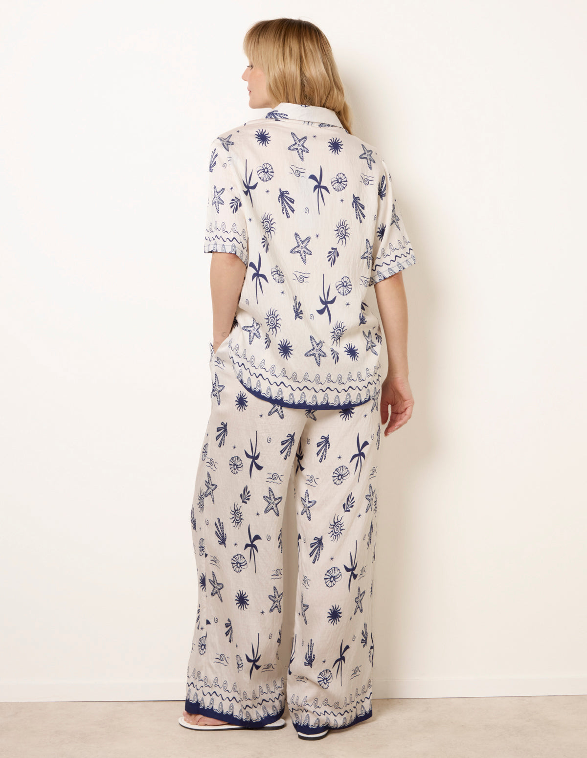Co-Ord Set With Marine-Inspired Print