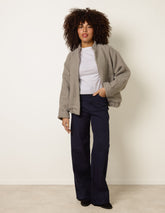 Floral Embroidered Detailed Flared Jeans