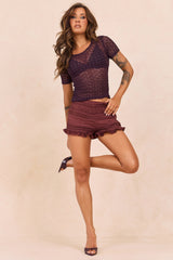 Everyday Guest Lace Shorts - Chocolate