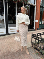 Marin Cream Chunky Knit Cardigan