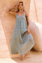 Misty Morning Maxi Dress - Sage