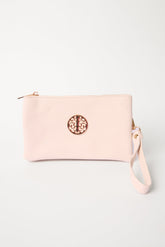 Detailed Zip Up Purse With Detachable Strap