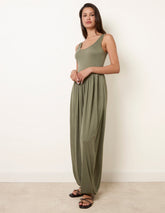 Jersey Balloon Leg Jumpsuit With Pockets