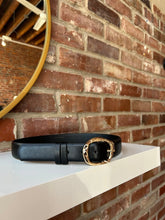 Rachel Black Belt with Gold Buckle