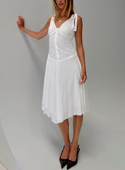 Danira Midi Dress White