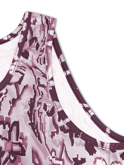 Printed Sleeveless Midi Dress