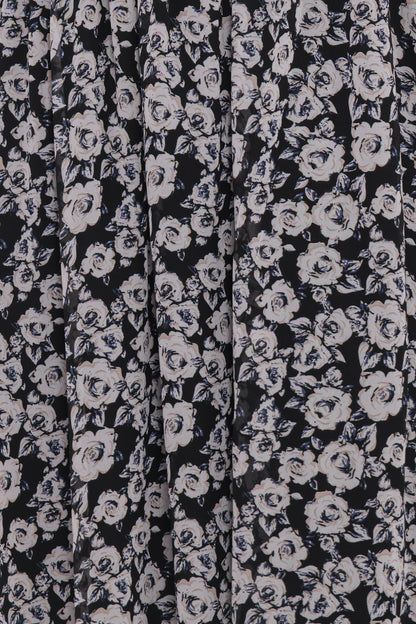 Faith Long Sleeve Maxi Dress - Black Floral