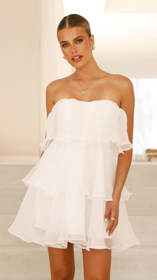 Monet Mini Dress - White