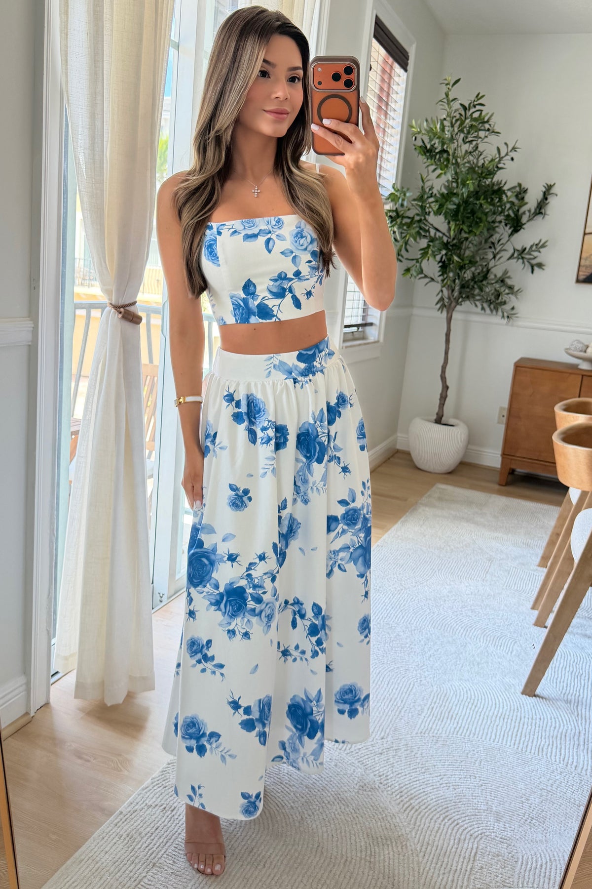 Camille Floral Skirt set