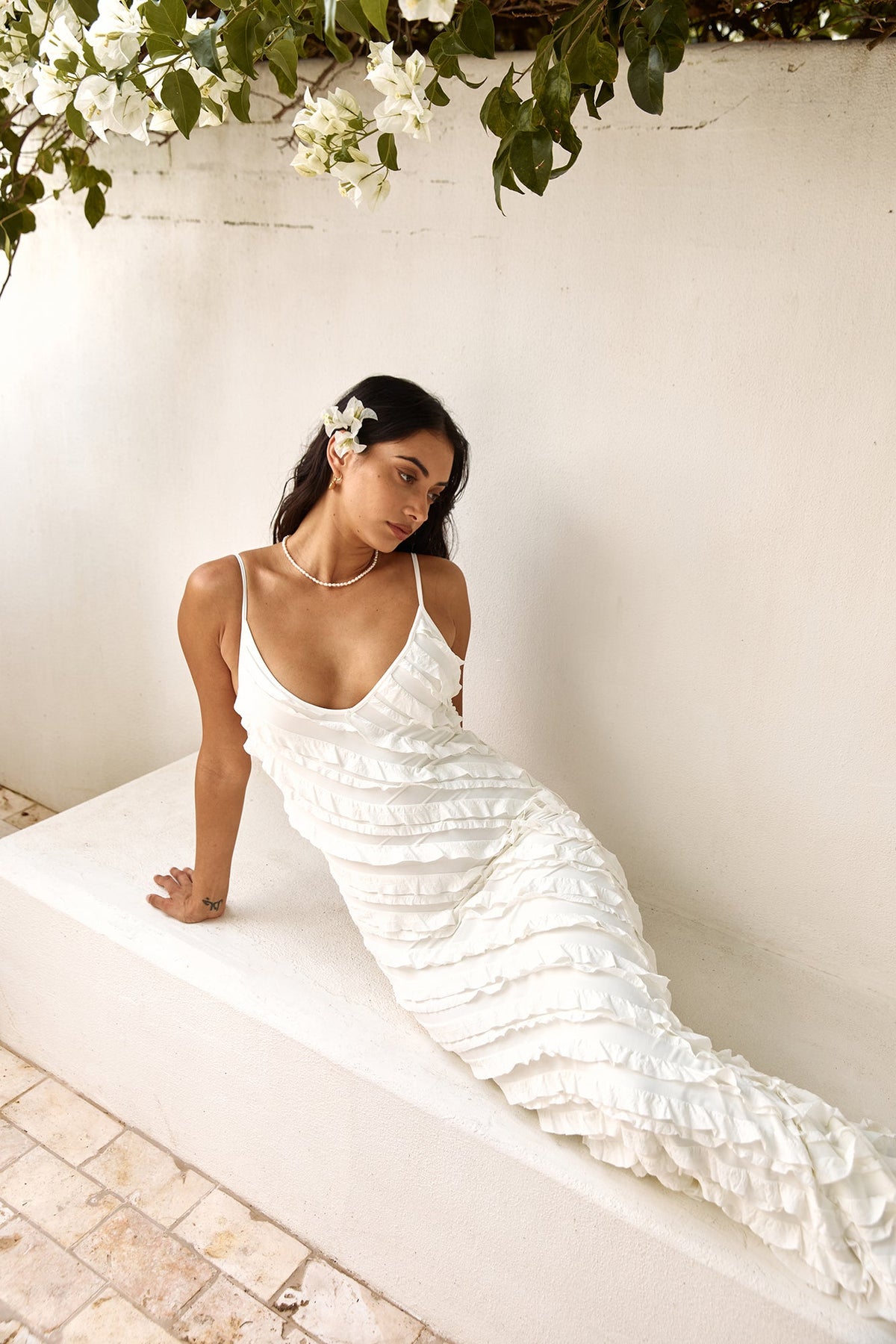 Sound Of Angels Maxi Dress White