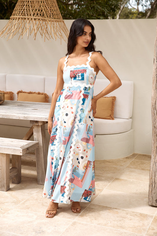 New In Town Maxi Dress Multi