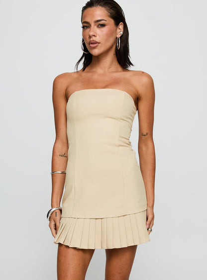 Believe My Mind Playsuit Beige
